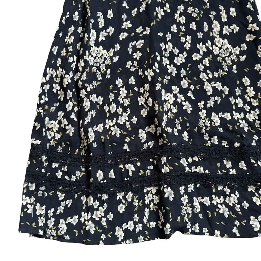 Reformation Natalia Lace Trim Midi Dress - Picture 7 of 12